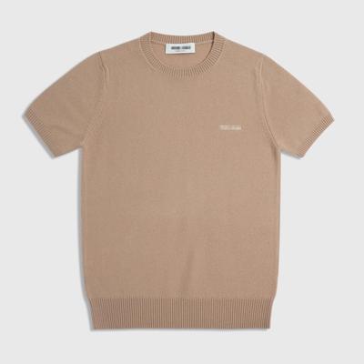 Spot High Autumn Slimming Logo Tee - Simple Round Neck Short Sleeve