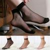 10PAIRS Crystal Transparent Silky Nylon Ankle Socks for Girls, Ultra-Thin No Show Elastic Socks for Women