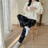 Women's Winter KT Cat Cartoon Flannel Sleep Pants - Thick, Warm, and Cozy for Home
