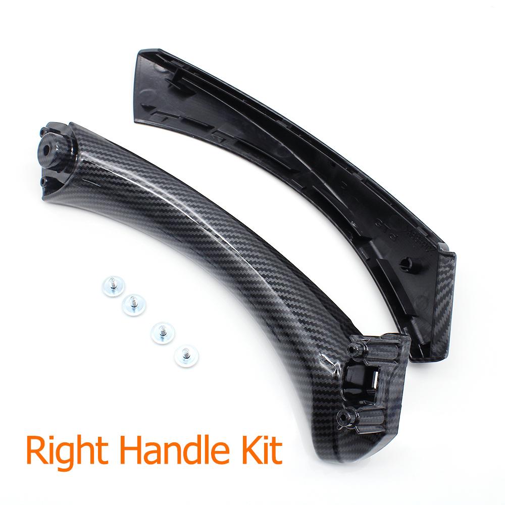 High Quality Carbon Fiber Passenger Door Pull Handle Cover Trim Replacement For BMW 3 Series E90 E91 E92 316 318 320 325 328i