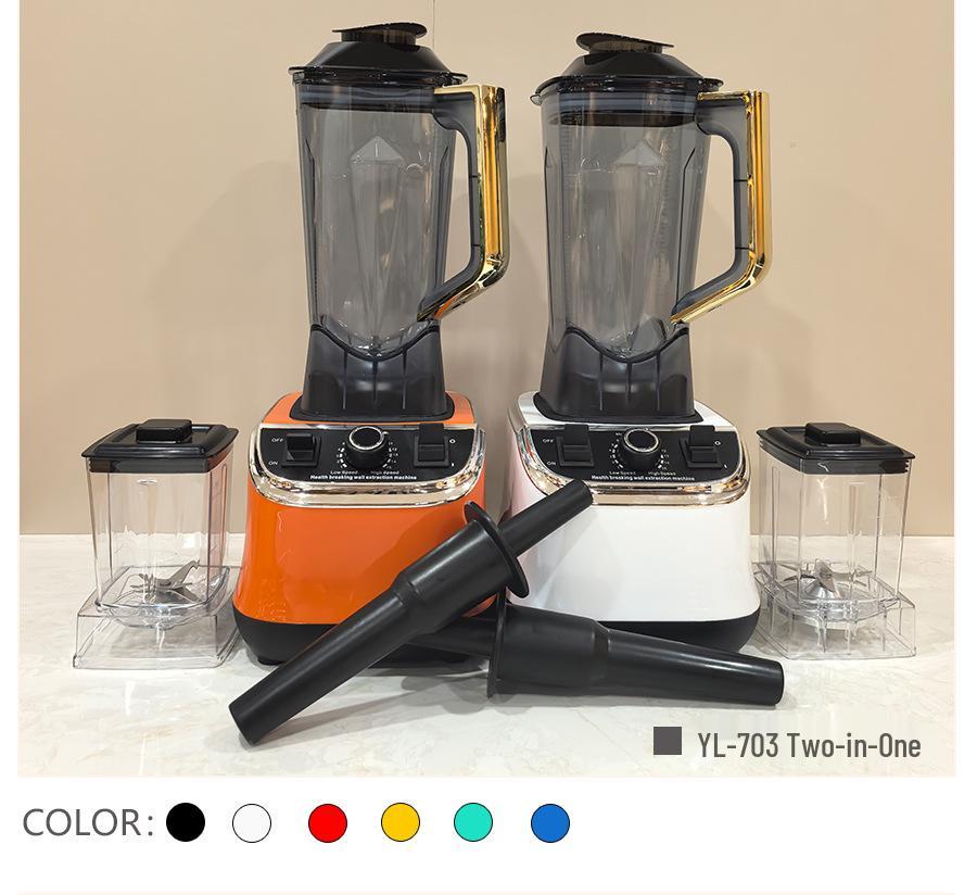 2-in-1 High-Speed Blender & Mixer: Hot Model for Smoothies, Soy Milk, Juicing, Baby Food, & Meat Grinding