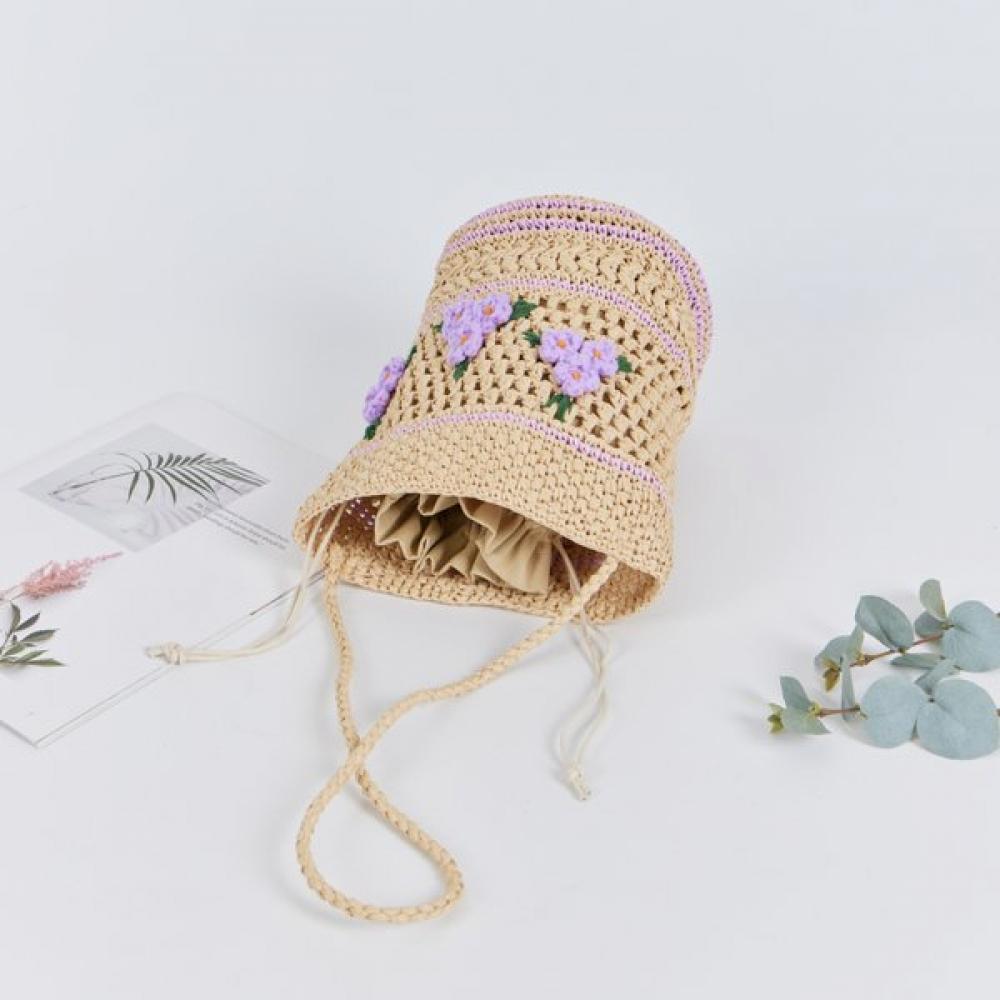 Lala Natural Rafia Embroidery Rattan Bag Lala2b188