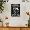 Vintage Metal Tin Sign Ideal Gift X Inch Wolf Through Hell I Will Win Metal Signs for Man Cave Bedroom Home Wall Decor