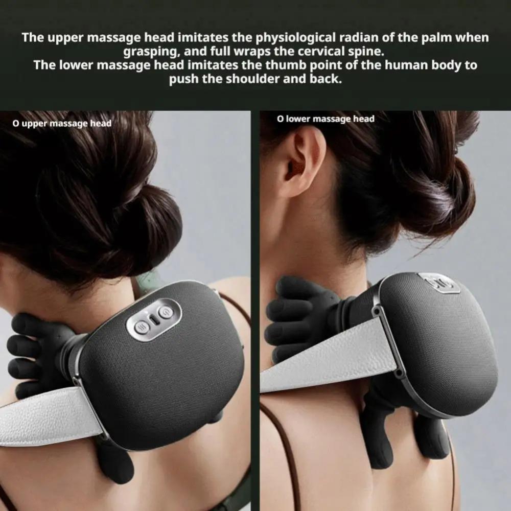 Bionic Hand Electric Neck Massager 4D Kneading Massage Pillow Shoulder Massager  Body Relax