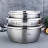 YP-8045 3-Piece Stainless Steel Mixing Bowl Set