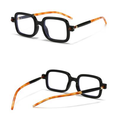 Blaulichtblockierende Brille Unisex Luxus Brille Leopardenmuster Brillen Klassischer Dickrand Sonnenbrille Für Reisen Bühne