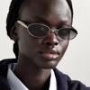 Oval Small Frame Sunglasses Women For Men  New Vintage Sun Glasses Luxury Brand Designer Punk Popular Metal Shades Uv400