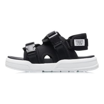 Li Ning Ln Coca Trendige Bequeme Sportsandalen Damen Sandalen Schwarz Weiß AGLR026-1