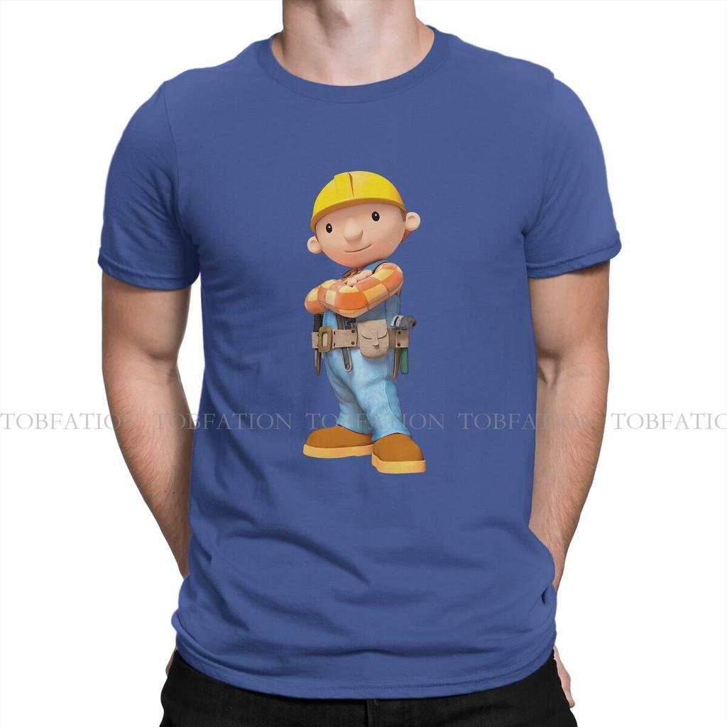 Bob der Baumeister Ingenieurwesen Cartoon Junge T-Shirt Grafik Unisex Oberteile Vintage Goth Sommerkleidung 100% Baumwolle T-Shirt