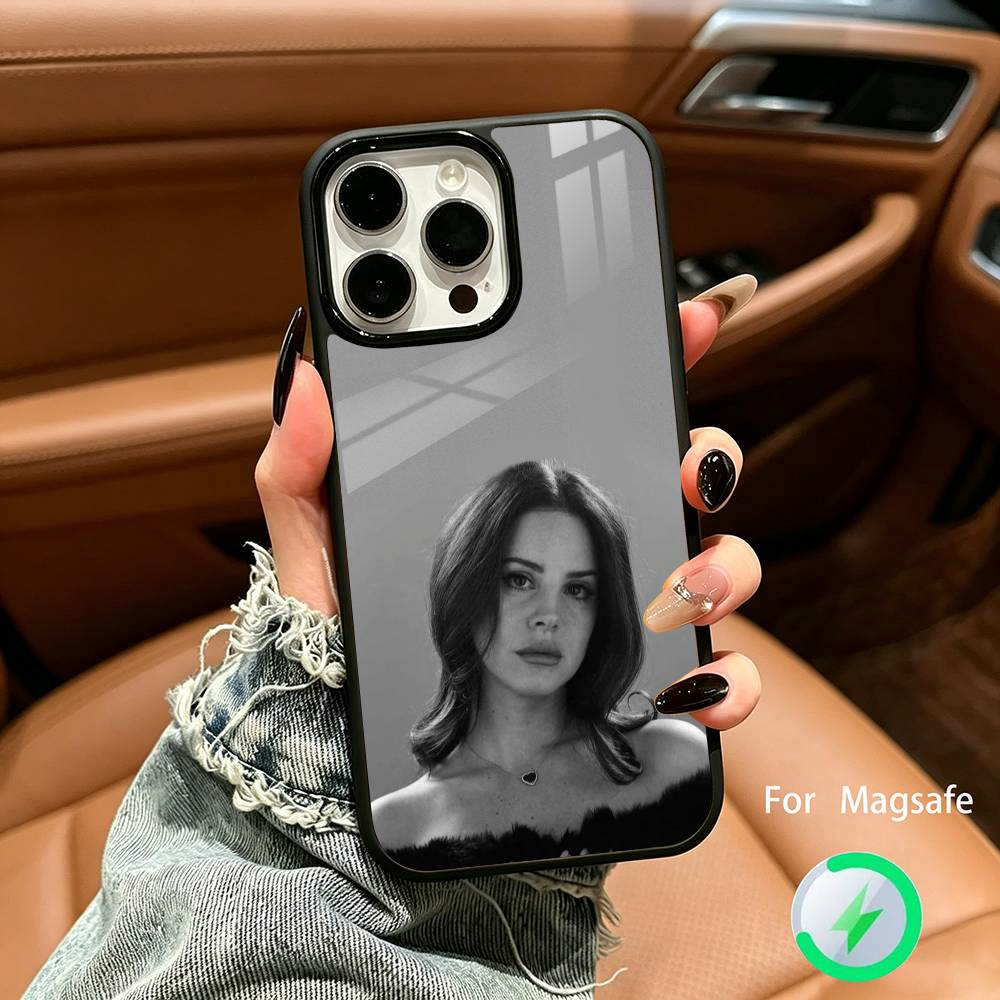 Vintage Singer Lana Del Rey Phone Case For IPhone17 16 15 14 13 12 11  Pro Max 16/15/14Plus Wireless Charger Cover Funda