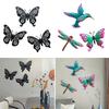 3 Hanging Butterfly Art Stickers, Removable Decor Stickers for Bedroom Living Room Balcony