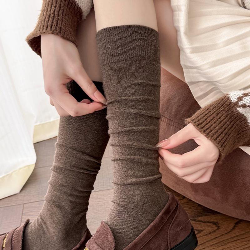 Ladies Autumn and Winter Warm Vintage Wool Calf Pile Socks