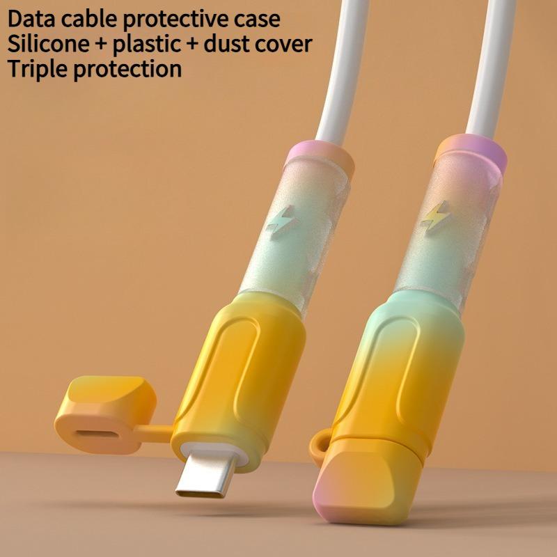 2PCS data cable protective cover, charging cable protective cover, anti-break connector protective cover, Apple Huawei vivo Xiaomi special