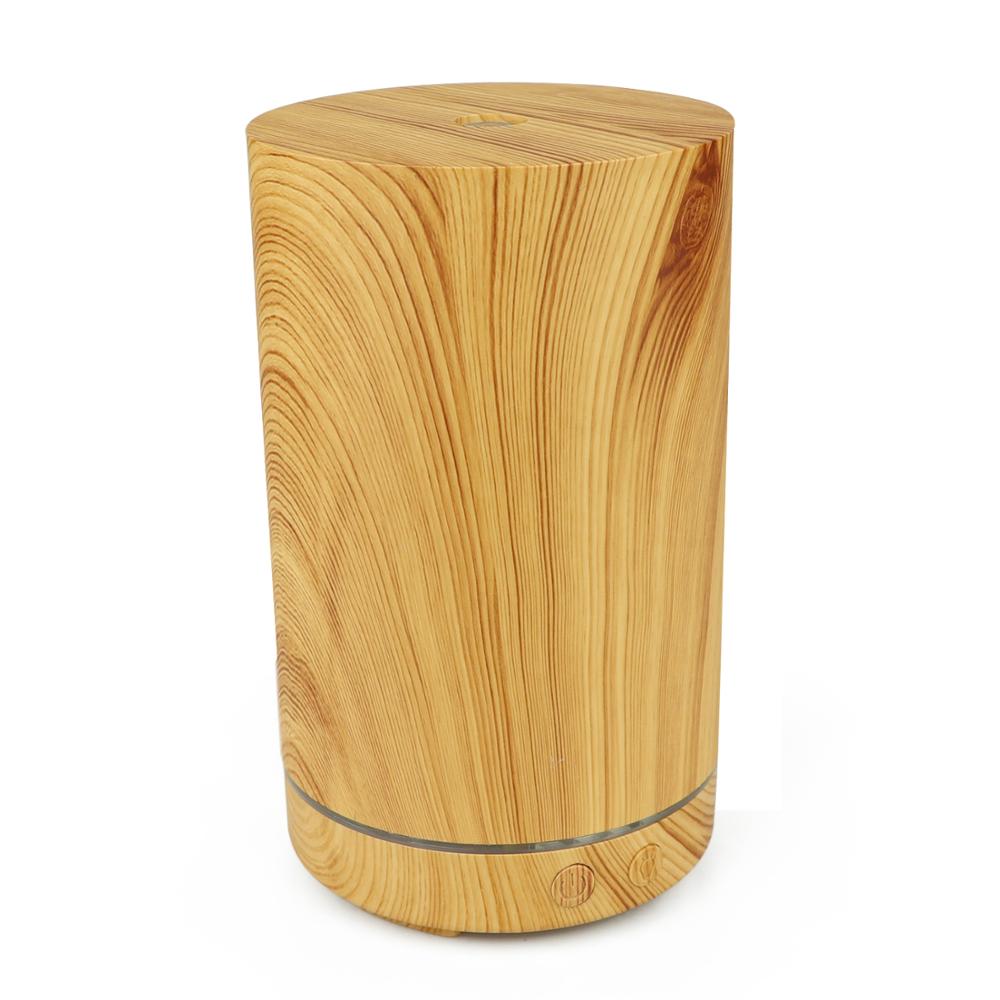 200ml Ultrasonic Air Humidifier Forest Aroma Essential Oil Diffuser Hallow Wood Grain 7 Color Led Aromatherapy Humidificador