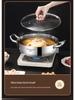 German 316 Stainless Steel Extra Thick Large Capacity Hot Pot & Steamer - Induction & Open Fire Compatible