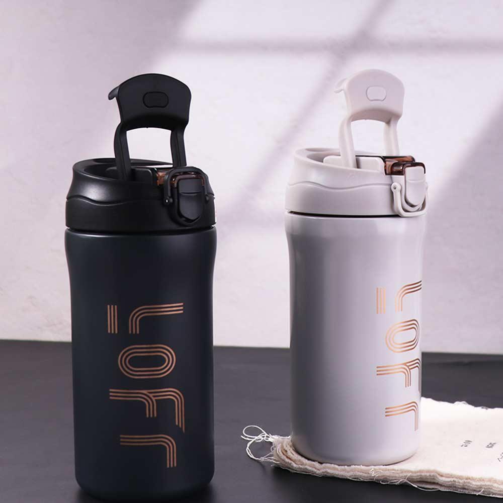 Stainless Steel Coffee Thermal Mug Creative Thermos Tumbler Durable Bouncing Coffee Cup School
