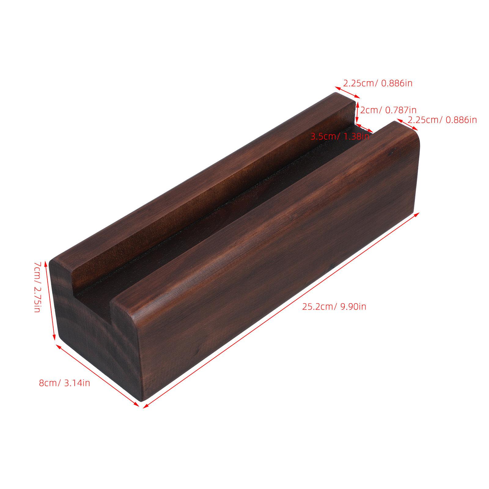 Full Length Mirror Stand Wooden Floor Mirror Holder Bracket Deep Walnut 10 Inch Modern Artwork Rack Anti Slip Support коричневый