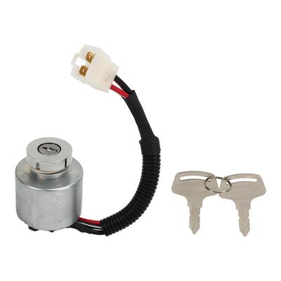 Contacteur de démarrage à clé avec clé 66101 55200 Remplacement sensible pour Kubota TG1860G ZD18 ZD18F ZD21 ZD21F ZD28
