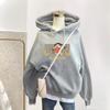 Womens Fleece Hooded Sweatshirt Anti-Pilling Casual Winter Top Loose Fit Long Sleeve