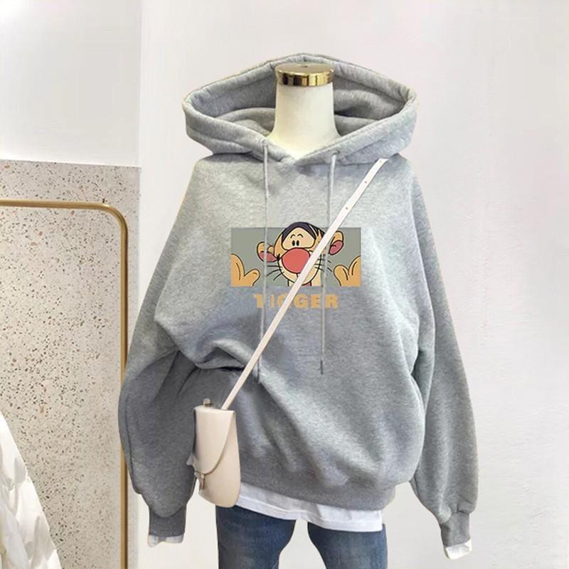 Womens Fleece Hooded Sweatshirt Anti-Pilling Casual Winter Top Loose Fit Long Sleeve