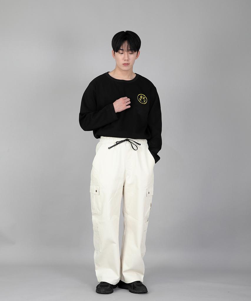 Seinteukeulu Double Cargo String Jogger Pants Dcj-338 Cream