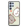 Peach And Goma Cat Case for Samsung Galaxy S23 S21 S20 FE S24 S22 Ultra S10 S10e S9 Plus Soft Black TPU Phone Cover Bumper