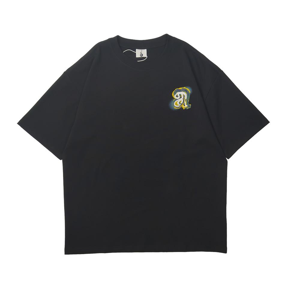 Summer print YCOA graphic Harajuku Hip-hop 2025 loose top T-shirt Korean fashion Y2k trendy aesthetic clothing genderless