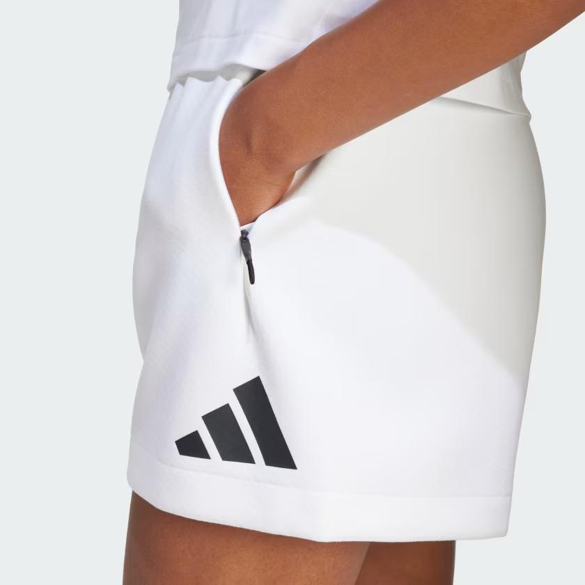 Adidas Z.N.E. Comfortable Loose Fit Printed Logo Sports Shorts Women shorts White JJ4678