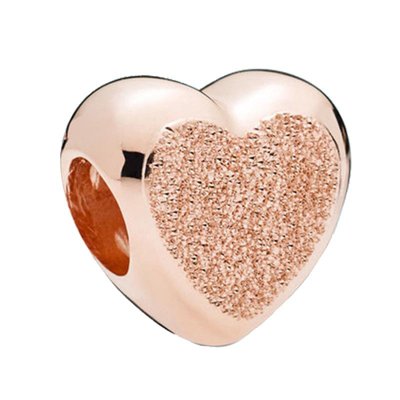 New Copper Rose Gold Lock Love Bow Tree Safety Buckle Charm Bead Fit For Bracelet Necklace Diy Women'S Boutique Jewelry