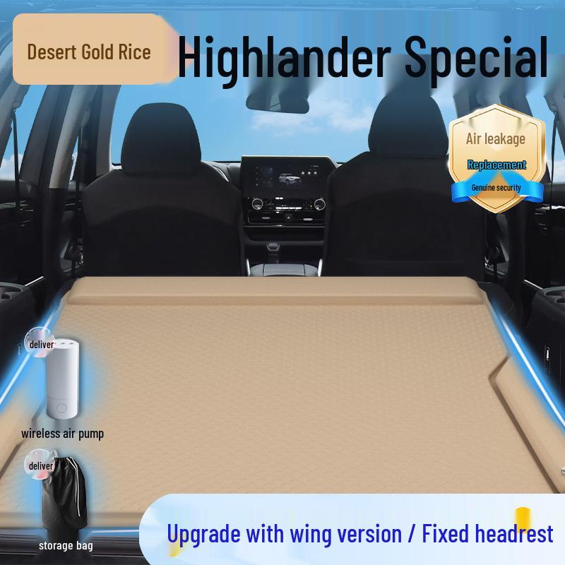 Toyota Highlander Inflatable Trunk Mattress: Essential SUV Rear Sleeping Mat for Seven-Seaters