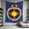 Fcsb Steaua Wall Tapestry Aesthetic Wall Hanging Printed Fabric Blanket Decorative Tapestries for Bedroom Living Room Home Decor
