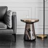 Luxury Glass Coffee Tables Living Room Simple Modern Side Table Nordic Bedroom Round Bedside Table Home Decoration Furniture