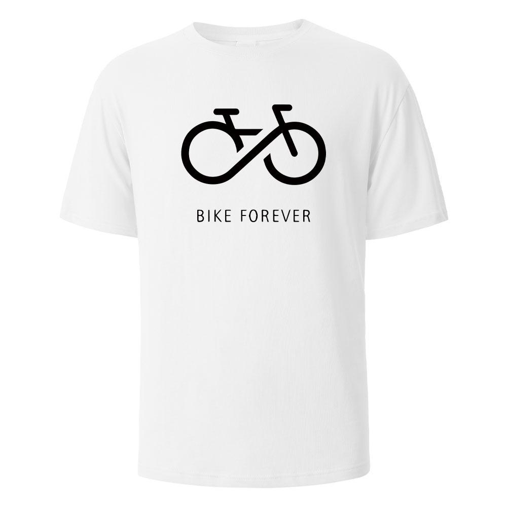 Bike Forever Funny Streetwear Basic T-Shirt For Men Fashion Casual 100% Cotton Clothing Crewneck Breathable Tshirt Hip Hop Tees
