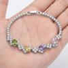 Luxury Women Crystal Hand Bracelet Colorful Friendship Bracelet Zircon Bracelet  Hand Accessory