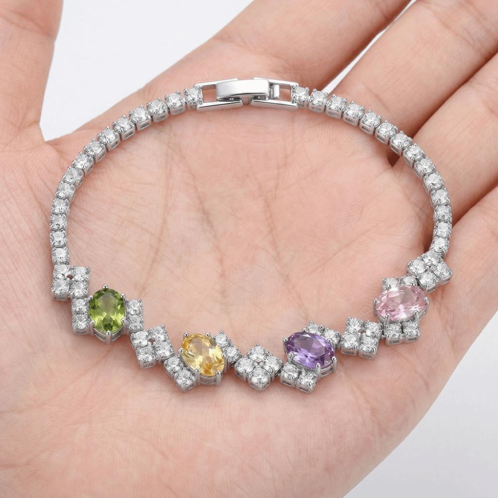 Luxury Women Crystal Hand Bracelet Colorful Friendship Bracelet Zircon Bracelet Hand Accessory