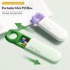 Pill Box Waterproof Snap-On Seal 3 Compartments Dustproof Pill Container Portable Handbag Pill Organizer