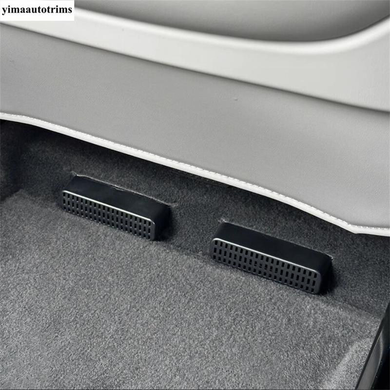 4PCS Under Seat Air AC Conditioning Vent Outlet Dust Cover Protection Frame Interior Accessories For Xpeng G6 G9  2024 2025