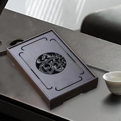 Kungfu Tea Tray Board Dry Foam Polished Surface Rectangular Ornament Multipurpose