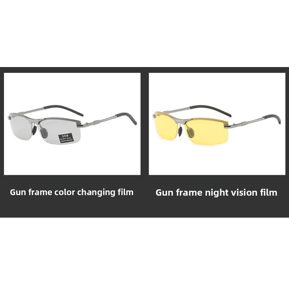 Neuer verbesserter Fahrer Tag und Nacht Blendschutz Fahrbrille polarisierte Nachtsichtbrille Angeluhr Bleichbrille