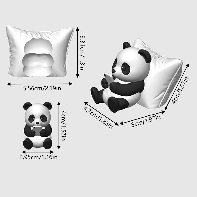 1 Stück Panda Skulptur Ornament, Schreibtisch Büro Dekoration, Auto Dekoration, Kreatives Tier Modell, Sammlerfiguren, Auto Ornament