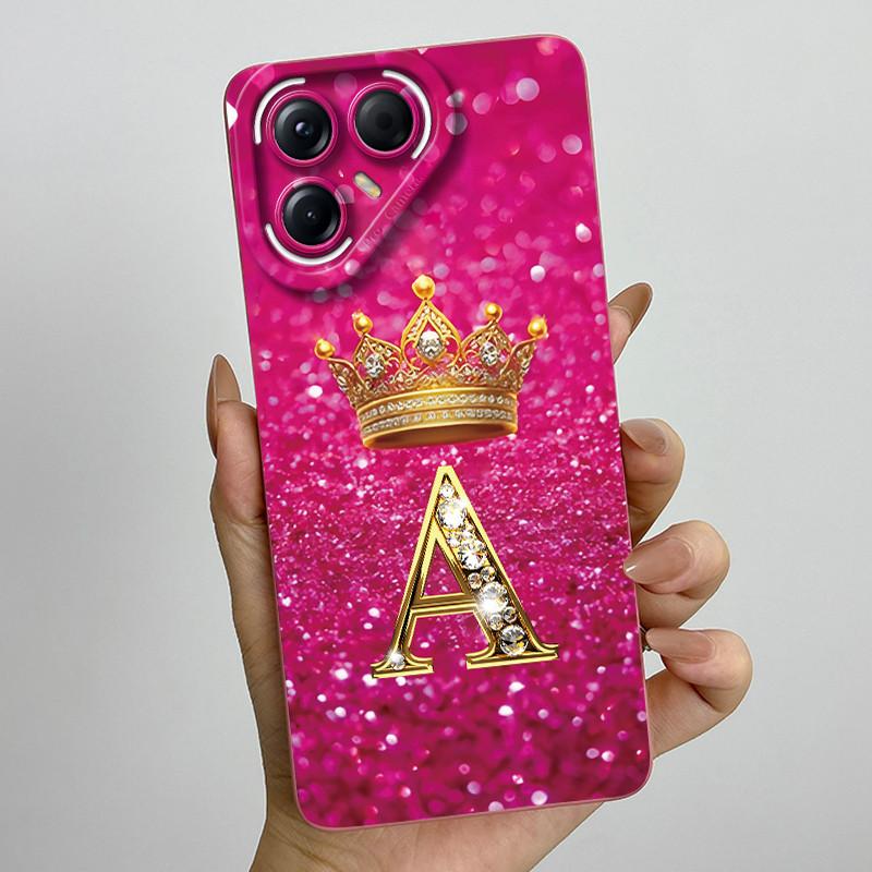 

For Tecno Pova 7 Pro Ultra 5G Case Luxury Crown Letter Silicone Soft Phone Case For Tecno Pova7 Pro Ultra Shockproof Back Covers Pova 7 Pro 5G (LJ8)
