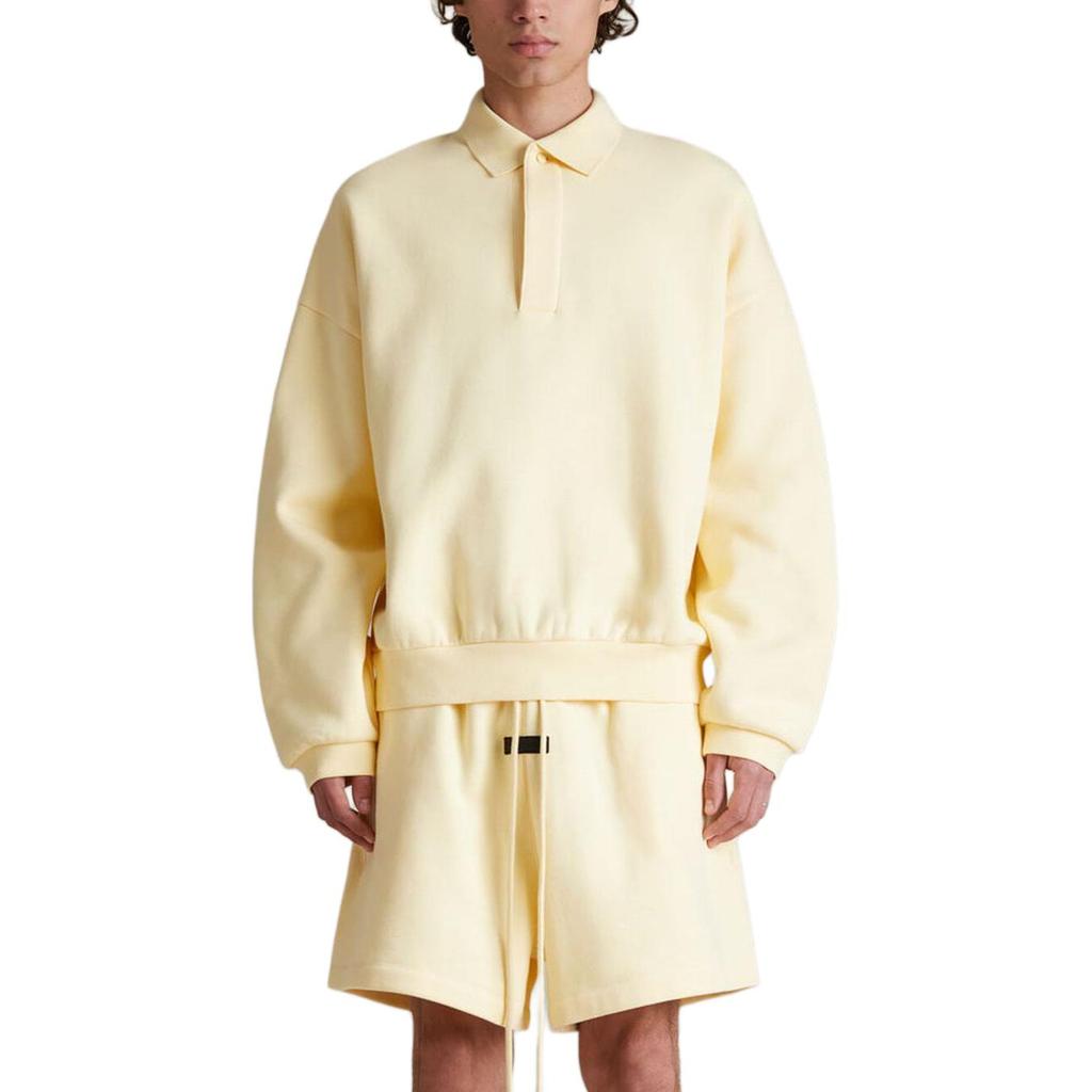 Fear of God Essentials Long-Sleeve Polo Garden Yellow Men Tops 192SP244391F