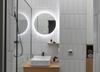LED Illuminated Mirror D 65 Round Diameter With Touch Switch Ip65