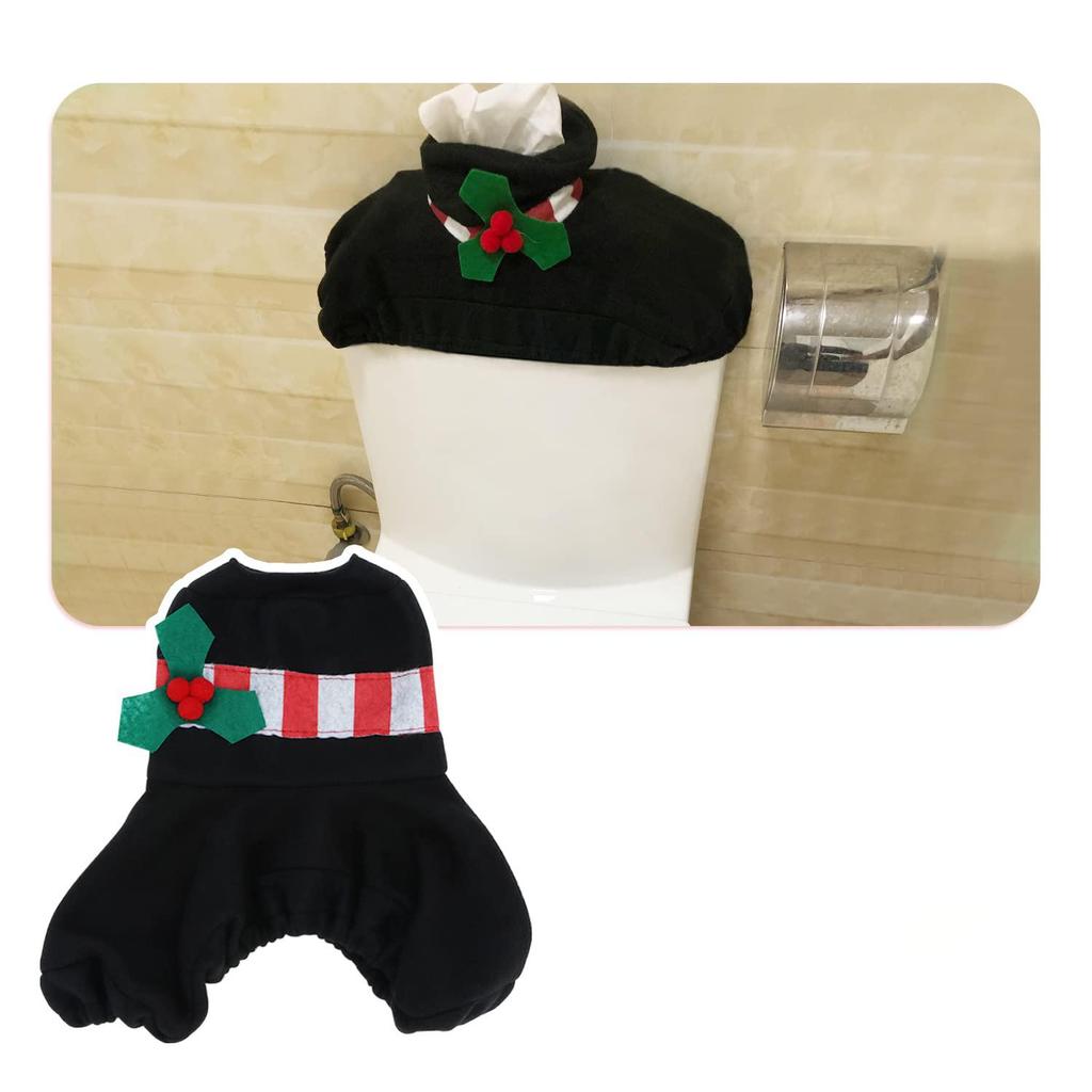 In-Stock Christmas Snowman Doll Toilet Seat Cover for Festive Home Decor