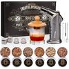 Cocktail Smoker Kit with Torch: Whiskey Smoker Kit with 6 Flavors Smoked Wood Chips - Old Fashioned Drink Smoker Infuser Kit for Bourbon, Whisky
