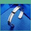 Trendy Circular Titanium Steel C-type Bracelet 7mm Stainless Steel Shiny Silver Gold Rose Gold Hair Tie Bracelet