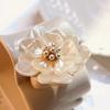 Camellia Flower Plant Pins Elegant Design Dressing Decoration Jewelry Accessories Corsage  Gift
