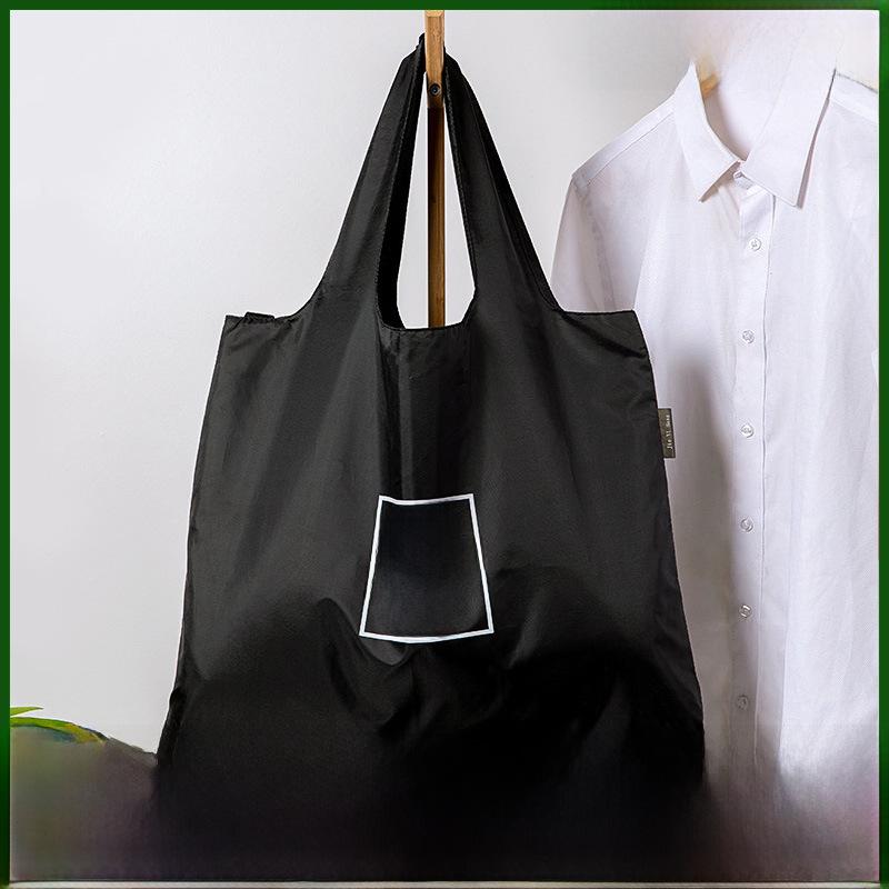 Foldable Shopping Bag, Reusable Grocery Tote, Lightweight Oxford Cloth, Portable Travel Shoulder Bag, Large Capacity