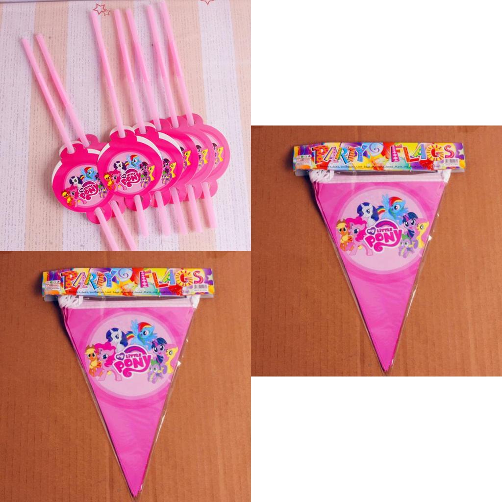 Adorable My Little Pony Girls Theme Tableware For Festive Birthday Party Decor