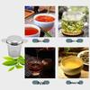 304 Stainless Steel Tea Strainer & Infuser with Silicone Lid - Tea Set Accessory.